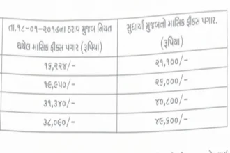 ફિક્સ પગાર મેળવતા રાજ્યના તમામ કર્મચારીઓના પ્રવર્તમાન વેતનમાં 30% જેટલો વધારો
