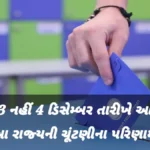 હવે 3 નહીં 4 ડિસેમ્બર તારીખે આવશે આ રાજ્યની ચૂંટણીના પરિણામો